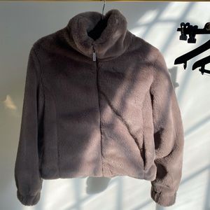 Sanctuary faux fur cropped jacket